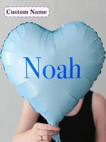 1 quả bóng bay hình trái tim bằng giấy bạc có thể tùy chỉnh, in tên cá nhân, bóng bay hình trái tim mờ, bóng bay ngày Valentine, bóng bay sinh nhật cá nhân hóa, bóng bay tùy chỉnh, bóng bay tự thiết kế - Nhiều màu - Xem 5