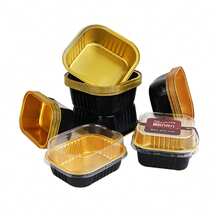 10/20/50 Pcs Foil Cupcake Liners Heat Resistant Aluminum Cake Cups With Lid Round Baking Cups With Lids Kitchen Wedding Birthday Party Supply - Multicolor - View 4