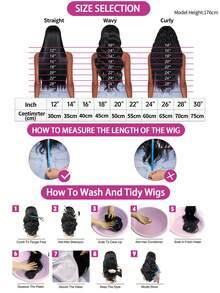 200 Density 13x4 High Definition Transparent Lace Front Handmade Woven Human Hair Blend Wig, Black 28 Inch Straight, Brazilian Virgin Hair, Pre-Plucked Hairline, Pre-Bleached, Invisible Knots, Suitable For Daily Or Occasion Wear - Natural & Black - View 12