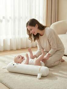 1pc Baby Side Sleeping Positioner Pillow, Anti-Spit Nursing Pillow, Infant Turning Assistance Cushion - Multicolor - View 1