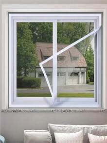 Mosquito Nets For Window,Anti-Mosquito Window Screens,Mesh Anti Insect Air Tulle Invisible Grey Fiberglass Mosquitoes And Flies - Gray Mesh With White Edges - View 5