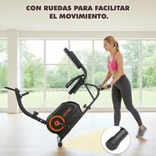 Bicicleta Estática Magnética Reclinada, 8 Niveles Resistencia Ajustable, Bicicleta Fija con Pantalla LCD,Ideal para Cardio y Entrenamiento de Ciclismo en Casa,Capacidad de Carga de 110 kg - Negro - Ver 6