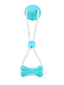 1 pieza Nuevo juguete interactivo divertido y creativo con ventosa fuerte, bordes de goma duraderos y cuerda para perros/gatos, adecuado para razas pequeñas/medianas/grandes, ayuda a limpiar los dientes, masticar, entrenar, reducir el aburrimiento y los comportamientos destructivos - Multicolor - Ver 13