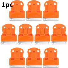 1 Piece Window Film Glass Cleaning Tool Mini Adhesive Remover Sticker Scraper Caulking Scraper Flat Head Razor Blade - 1PC - Random Color - View 1