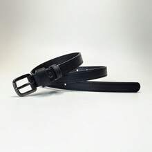 2条装纤细女士腰带，适合搭配牛仔裤，简约日常百搭 - 彩色 - 查看 4