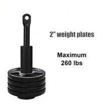 1-Inch Thick Weight Plate Heavy Duty Fitness Loading Pin - Universal Accessory For LAT Cable Pulley Systems | Durable Gym Equipment Accessory - Black - View 6