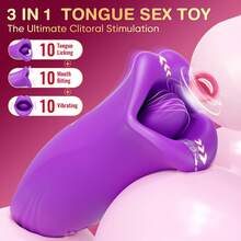 Rose Vibrator, A Female Sex Toy For Couples, Oral Sex Vibrator, Can Suck And Gently Bite Nipples And Clitoris, Clitoral Stimulator, Female Masturbation Breast Sex Toy, Oral Sex Toy, Adult Erotic Sex Toy. - Violet Purple - View 7