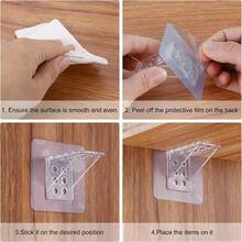 10pcs Self-Adhesive Shelf Pins, Suitable For Cabinet, Bookshelf, Wardrobe Bracket, Partition Board, Shelf Auxiliary Tool - Multicolor - View 4