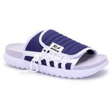 Asuna 3.0 Casual Polyester Lace-Up Outdoor Slippers - Blue and White - View 1