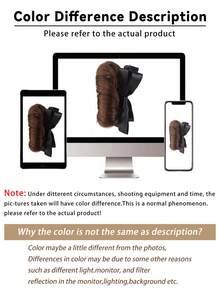 Bun-Style Synthetic Wig With Clip-On Hair Clip, Bow-Tie Wig, Suitable For Everyday Wear. - Multicolor - View 7