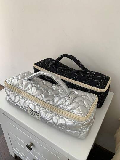 1PC Hair Dryer And Curling Iron Storage Bag - Multifunctional Travel Case With Heat-Resistant Pocket And Portable Protective Cover