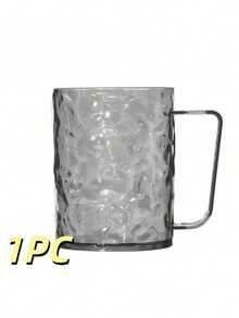 Glacier Style Mouthwash Cup With Integrated Toothbrush Holder, Ripple Textured Bathroom Tumbler With Handle Slot, Space-Saving Toothbrush Organizer Cup For Vanity - With Handles - View 17