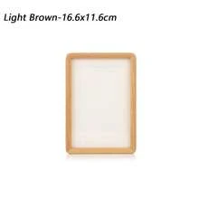 Black Walnut Photo Frame Real Wooden Round Corner Swing Table 6/7/8 Inch Mortise Tenon Photo Frame Home Decoration Picture Fram - Multicolor - View 10