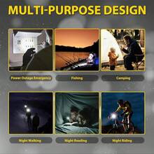 USB充电式LED多功能高亮塑料手电筒，便携式迷你手电筒 - 手電筒 - 查看 7