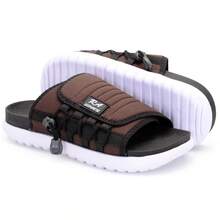 Asuna 3.0 Casual Polyester Lace-Up Outdoor Slippers - cokelat - View 5