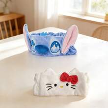 Miniso Stitch/ Plush Hair Band, Soft Skin-Friendly & High Elastic Headband For Home Washing And Skincare (1 PC) - Multicolor - View 1