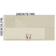 Alfombra suave y esponjosa de estilo japonés para dormitorio - Alfombra de poliéster lavable a máquina, adecuada para el lado de la cama, la sala de estar, el sofá y la mesa de centro - Multicolor - Ver 14