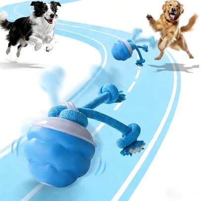 Juguete interactivo para mascotas con pelota rodante, activa sonido, adecuado para entrenamiento diario, juguete de mascota lindo