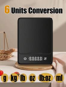 Báscula de cocina de 10 kg de capacidad, de material de acero inoxidable fácil de limpiar, adecuada para hornear y cocinar, puede medir con precisión gramos y onzas, con función de tara, diseño compacto, medición precisa (baterías no incluidas) - Multicolor - Ver 8