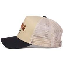 1顶男士Mama Gang卡车司机帽，个性化字母刺绣棒球帽，街头休闲网眼帽，适合春季、秋季、旅行、海滩穿着 - 多色 - 查看 6