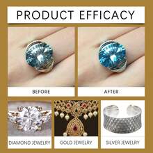 JUE FISH-Jewelry Cleaner, Jewelry Metal Cleaning Solution, Diamond Necklace Rust Removal And Ash Removal Care Solution - White - View 11