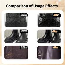 皮革护理滋养抛光蜡套装，包含抛光海绵，提升皮革光泽，修复褪色和老化痕迹，适用于皮鞋、皮包、马鞍、皮夹克、手提包、沙发等，蕴含优质蜂蜡 - 彩色 - 查看 5