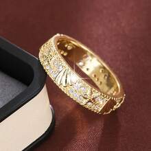 1pc Elegant Starfish & Shell Shaped Cubic Zirconia Inlaid Ring For Women - Multicolor - View 9