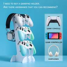 Universal Storage Rack/Headphone Hanger/Transparent Acrylic Hanger/Detachable Hanger/Desktop Display Stand Suitable Compatible With PS4/Switch Game Controllers, Gaming Headphones - Multicolor - View 3