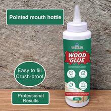 WHILELIFE 专业木工胶 | 防水高强度木工胶，透明无气泡，适用于家具维修、DIY 手工艺品和木材粘合 - WOOD GIUE - 查看 4
