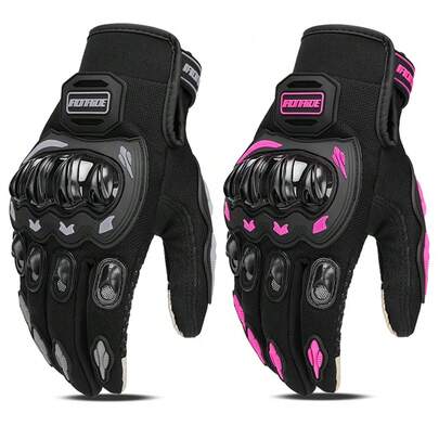 1 Paar Motorradhandschuhe, Motorradfahren Handschuhe mit Vollfingerbedeckung, Rennausrüstung Touchscreen Sport Schutzhandschuhe, atmungsaktiv für Motorrad Motocross, Fahrrad Zubehör, Fahrrad Grundausstattung für Frauen Männer Fahrer Geschenke