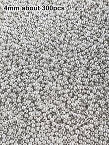 3/4/6/8毫米金色银色圆珠，CCB散珠，用于珠宝制作，DIY手链、项链、耳环等珠宝制作材料 - CCB Beads - 查看 15