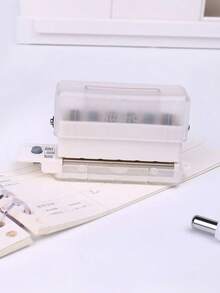 1 máy bấm lỗ giấy A5/B5/A4, có thể bấm 6 lỗ cùng lúc, thích hợp làm album ảnh thủ công, kèm theo 5 màu giấy bấm lỗ. - nhiều màu - Xem 14