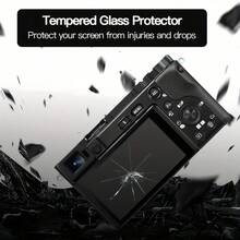 3 sztuki hartowanego szkła ochronnego na ekran o wysokiej rozdzielczości do modeli NEX7/NEX6, twardość 9H, przezroczyste, odporne na zarysowania, pokrywające całą krawędź, bezszwowe dopasowanie, materiał odporny na stłuczenie, szkło hartowane, akcesoria do ekranów aparatów dla entuzjastów technologii - 3 przedmioty - Zobacz 5