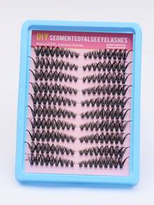 50D 180 Bundles Mink Eyelashes Extension Natural 3D Russian Volume Fake Lashes Individual Cluster Makeup Tools Cilia - D - View 3