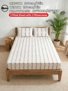 Bộ ga trải giường in họa tiết 2/3 món (1 ga trải giường + 1/2 vỏ gối, không kèm ruột gối), chất liệu bảo vệ nệm thân thiện với da, vỏ nệm in họa tiết, mềm mại và thoáng khí, nhiều kích cỡ phù hợp với giường đơn/đôi/nữ hoàng/vua, dùng được cả bốn mùa, có thể giặt máy, trang trí nhà cửa, trang trí phòng ngủ. - Nhiều màu - Xem 23