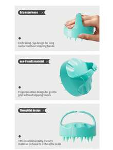 1支硅胶美发梳，按摩梳，干湿两用，洗发梳，温和护发 - A - 查看 12