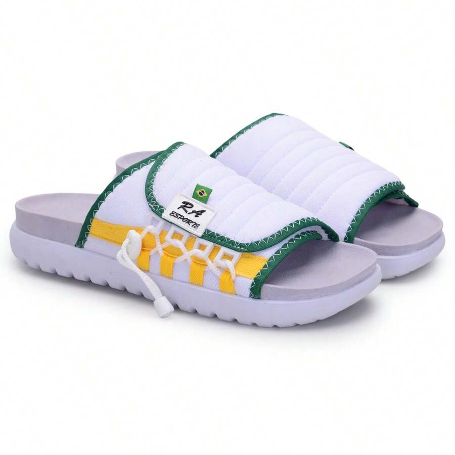 Asuna 3.0 Casual Polyester Lace-Up Outdoor Slippers - White Brazil - View 1