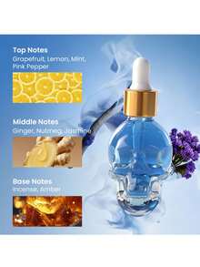 زجاجة واحدة 30مل رذاذ عطر زهري وفاكهي، زيت عطري بتصميم جمجمة كريستالية، رذاذ منعش للأقمشة، عطر طويل الأمد، مناسب للملابس والحمام والغرفة والخزانة والصالة المعيشية والسيارة، مناسب كهدية عيد ميلاد أو تخرج - متعدد الألوان - مشاهدة 11