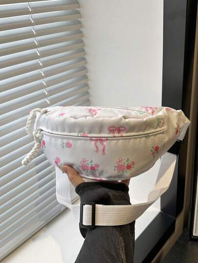 Nylon High Capacity Chest Bag/Waist Bag, Unisex Suitable For Daily, Sports, Running, Travel, Leisure Use