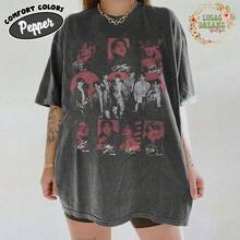 Vintage Bang Tan Boy Shirt BTS2026 World Tour Shirt Kpop Album Shirt Kpop Fan Gift Army Kpop Tshirt - 黑色 - 查看 1