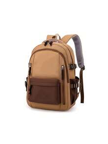 Personalized Large Capacity Capybara 2D Printed Backpack, Customizable Name Kids School Bag, Daily Travel Backpack, Birthday Souvenir Gift - Black - View 8