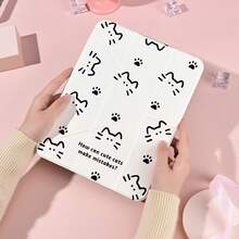 1pc Protective Cover With Pen Slot Multi-Angle Magnetic Stand Cover With Auto Sleep/Wake,Kawaii Tablet Case Compatible With Pro/Air/Compatible With Samsung Galaxy A9/S9/S7/S10+/Compatible With XIAOMI Pad/5/6/7 - Multicolor - View 7