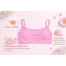 Set Of 2 Teen Girls' Reinforced Top Bras Without Padding - 白色 - 查看 4