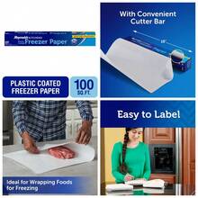 Plastic-Coated Freezer Paper, 100 Square Foot Roll - 1 - View 1