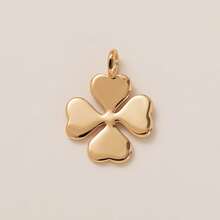 1pc INS Fashion Flower, Lucky Clover, Heart Zirconia Small Flower Rose Pendant, 18K Gold Plated, Waterproof And Fade-Resistant, DIY Jewelry Accessory, Necklace, Bracelet, Earring, Keychain, Bag, Women Jewelry, Wallet Charm, Small Pendant, Gift - Multicolor - View 17