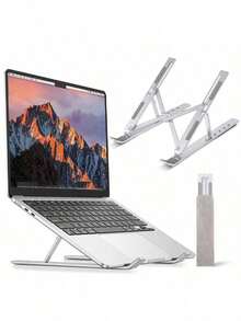 Foldable Portable Laptop/Tablet/Phone Stand With Adjustable Phone Holder And Heat Dissipation - Multi-color* Upgraded Version - View 7