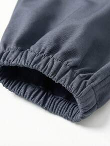 Men's Thin Casual Pants With Large Pockets, Elastic Cuffs, Suitable For Spring, Autumn And Summer - Grey - View 7