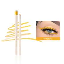 YOUNG VISION 1pc Colorful Pearl & Matte Eyeliner Gel Pencil, Waterproof Eyeshadow Pencil, Smooth Rotatable Eyeliner Pencil, Eyeshadow For Daily, Holiday, Party, Valentine's Day, Stage, Cosplay, Portable Eye Makeup - 彩色 - 查看 16