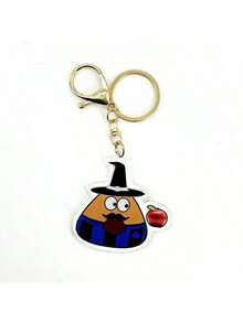 1pc Cute Kawaii My Pet Alien Pou Emoticon Keychain, Fan Gift - Multicolor - View 13