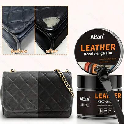 Black Shoe Repair Cream - Faux Leather Color Restorer (Includes Tools), Repairs Scuffs & Scratches On Shoes, Non-Fading For Men & Women, Suitable For St. Patrick's Day, Mother's Day, Father's Day, Shoe Repair, Faux Leather, Leather Shoes